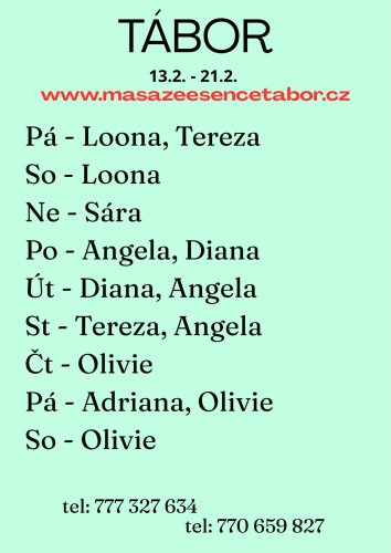 čt-so 19-21.2.Nová Olivie 23h